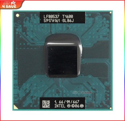 Intel Celeron T1600 Laptop CPU SLB6J 1.66GHz Dual Core Mobile Processor