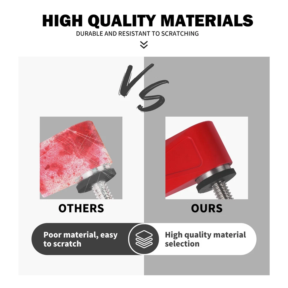 Red Seat Bolt Lock w/ Keys Anti Thief For Harley Touring Street Glide Road King - Image 4 of 4