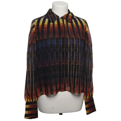 DKNY, Bluse, Größe: S, Schwarz/Mehrfarbig, Polyester, Karo, Damen #Ly2