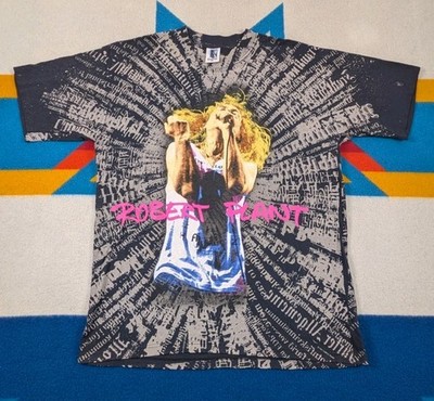 Vintage Robert Plant Shirt 1993 Made In USA Single Stitch Tour Led Zeppelin XL