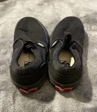 All Black Slip-On Vans  Kids Size 13