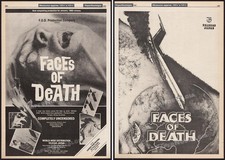 FACES OF DEATH – Original 1979 Trade AD promo / poster – John Alan Schwartz
