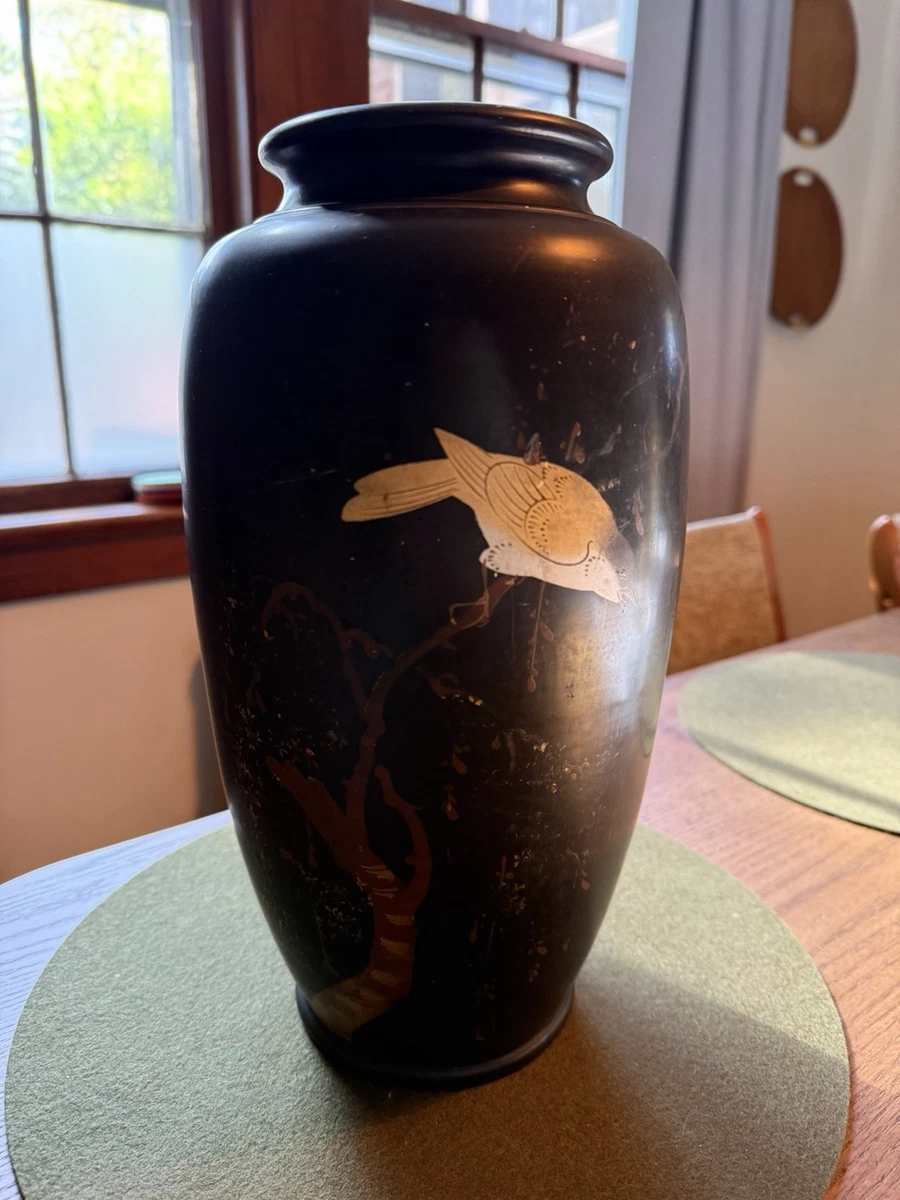 日本鸟花瓶印第安纳日本古董花瓶| eBay