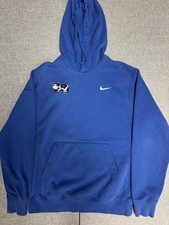 Nike Solo Swoosh Hoodie Size Adult Small Good Condtion Blue