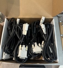 Lot of 15 DVI-D Dual Link Monitor Cables Male to Male High Resolution w/ Ferrite