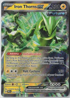Iron Thorns ex 032/131 Holo Double Rare Prismatic Evolutions Pokemon Near Mint