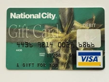 National City Debit Card▪️Expired in 2008▪️A Gift For You▪️Silver Bow▪️Unsigned
