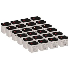Absorbent Glass Mat Sealed Lead Acid Battery Set of 24 SP12-5 T1 SigmasTek 12V