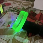 Vintage "ONE" Green Uranium Glass Furniture Coasters Anchor Hocking 2 1/2"