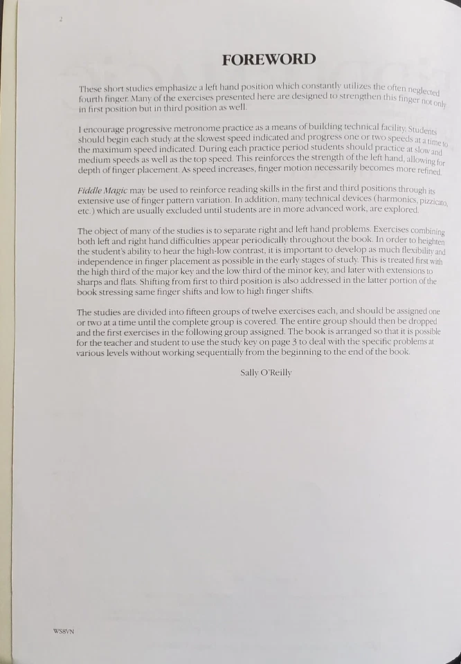 Fiddle Magic 180 Technical Exercises For Violin Sheet Music Song Lesson Book - Image 2 of 4