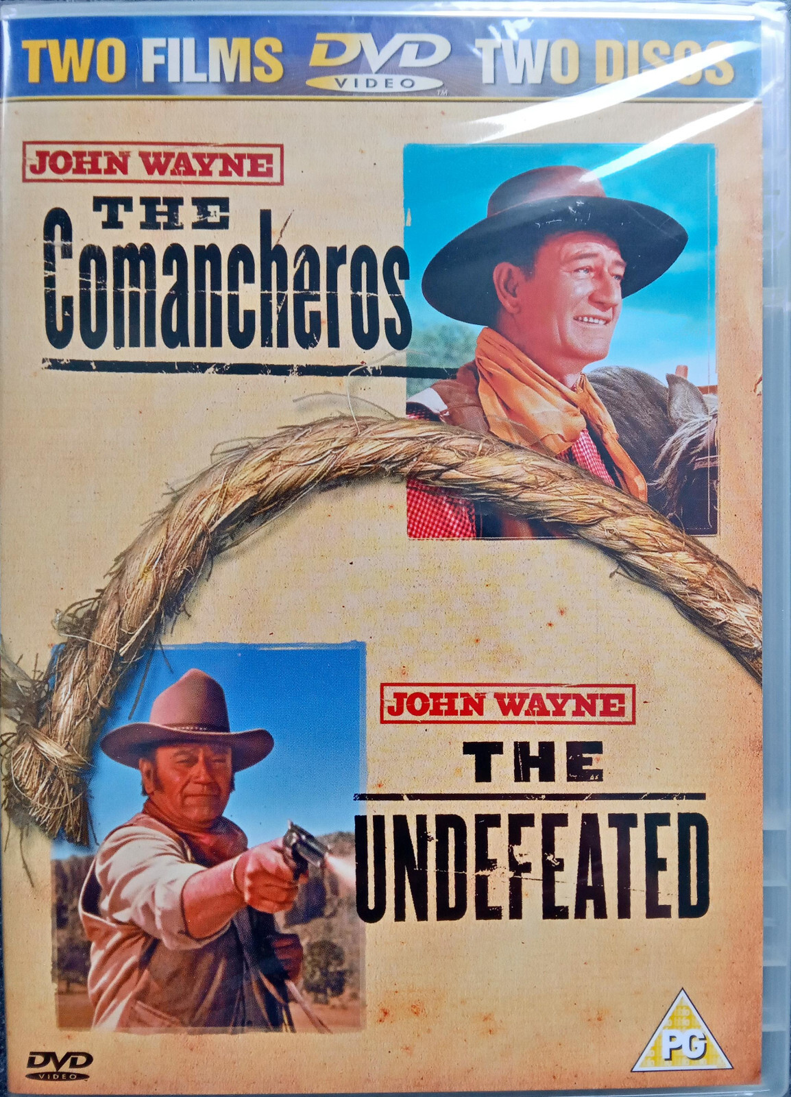 The Comancheros / The Undefeated John Wayne New + Sealed Two Films 2 Discs DVD