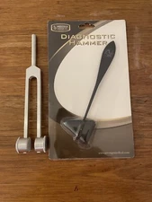 Tunic Fork and Prestige Medical Diagnostic Hammer/ Both In Excellent Condition