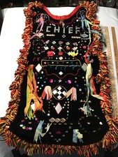 Vintage costume Traditional tribal outfit full reenactment sequin fringe mirro