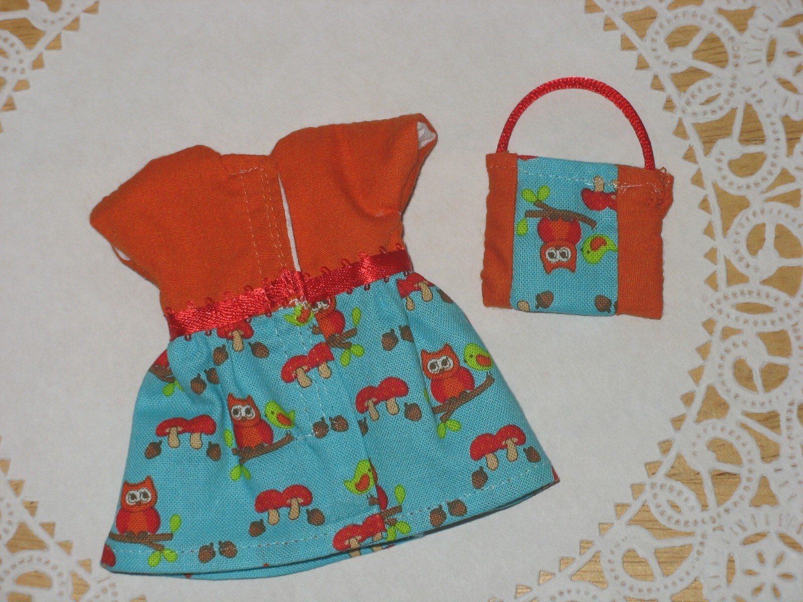Handmade Dress for 6.4 in, MINI American Or MINI My Life Doll