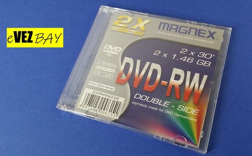 MAGNEX - mini DVD-RW 2x30' / 2x1,46 GB - DOUBLE-SIDE per camcorder videocamere - 第 1/3 張圖片