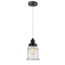 Innovations W Canton 2H Mini Pendant, OBZ Seedy/Bell/WH - 100OB-10W-2H-OB-G184