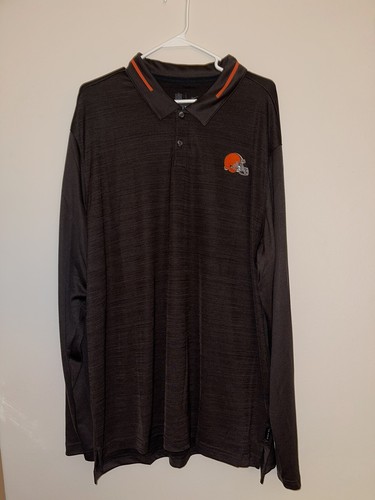 Nike Cleveland Browns On Field Long Sleeve Polo Mens XXL UPF 40+ New NWT🔥🔥