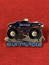 Blue Thunder Monster Truck collectible lapel pin, tie tack, hatpin museum 4X4