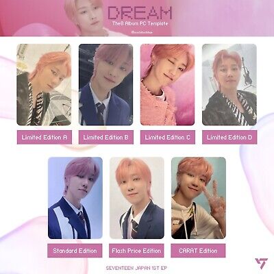 THE8 SEVENTEEN DREAM JAPAN 1ST EP Official Photo card CARAT THE8 SEVENTEEN DREAM JAPAN 1ST EP Official Photo card CARAT