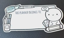 This Planner Belongs To ... (PASTEL) Sticker - the coffeemonsterzco TCMC