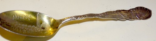 Niagara Falls American Indian 4 1/2" Sterling Souvenir Spoon . 31ounce - Picture 4 of 7