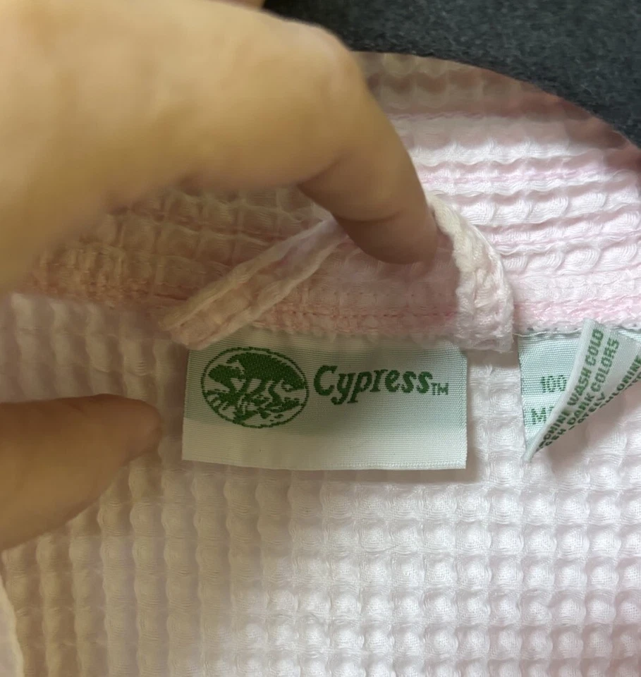 Albornoz kimono ciprés monarca mangas cortas con cinturón ~ bolsillos ~ rosa talla pequeña  Foto 2 de 4