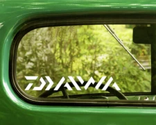 2 DAIWA RODS AND REELS DECALs Sticker Bogo For Car Window Bumper Laptop Truck Rv
