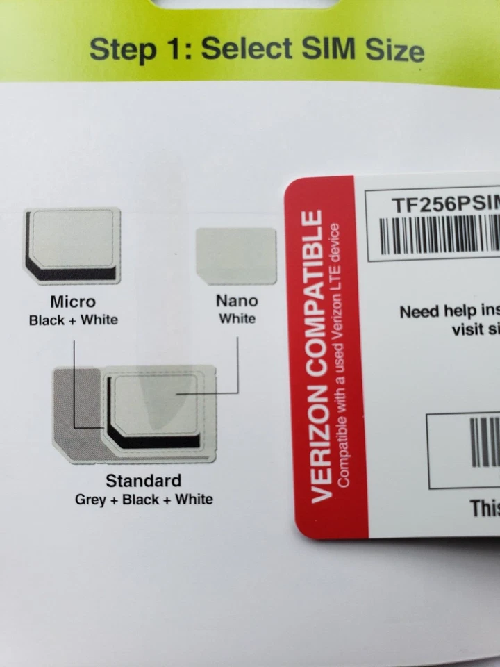 Straight Talk Verizon Nano SIM Card Bring Your Own Phone  4G LTE 5G - Image 4 of 4