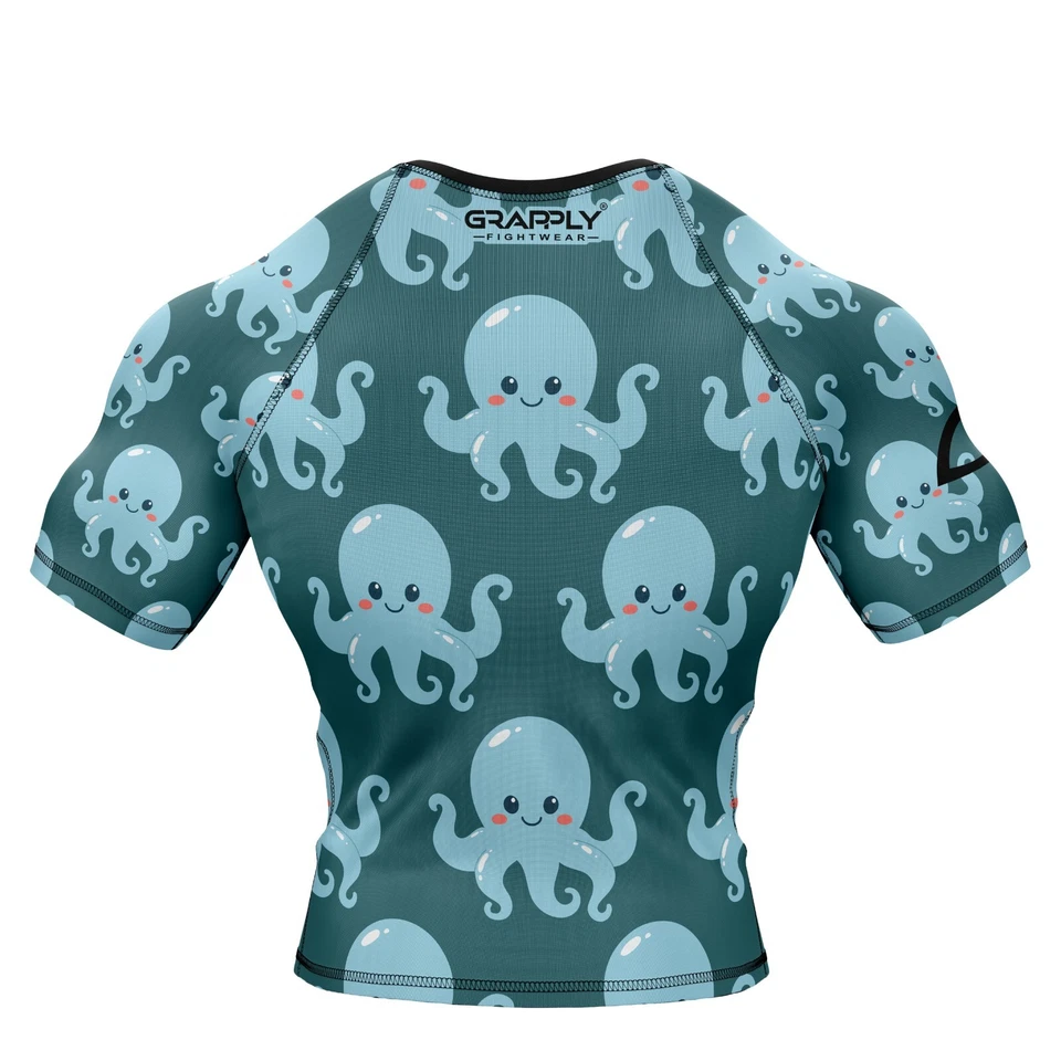 BJJ Octopus RashGuard Jiujitsu Grappling Club Rashguard NoGI Training Rashguard - Image 4 of 4