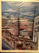 The Seat of An Empire 10 1/2 x 13"  Richard Salls Folk Art Print 121/550 Signed