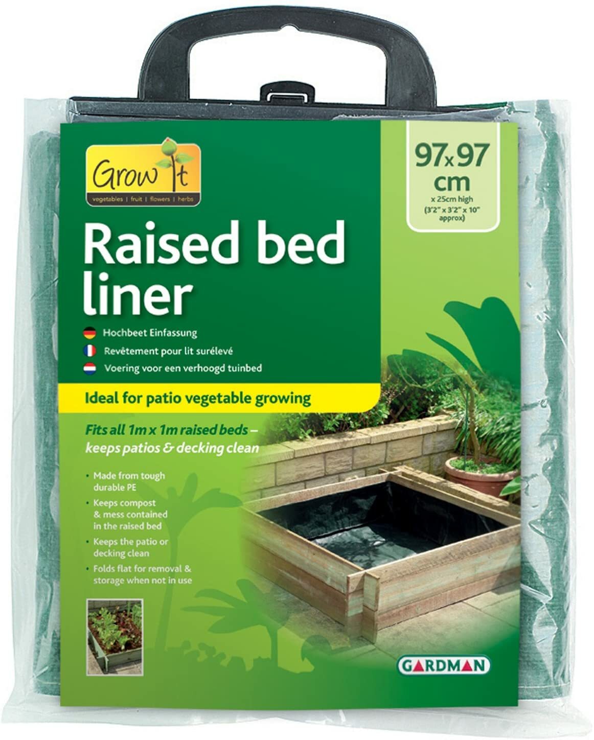 Raised Bed Liner Heavy Duty Garden Patio Planters & Vegetable Troughs