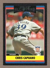 CHRIS CAPUANO 2006 Topps Update BLACK ASG #UH247 #01/55 FIRST # CARD! Brewers