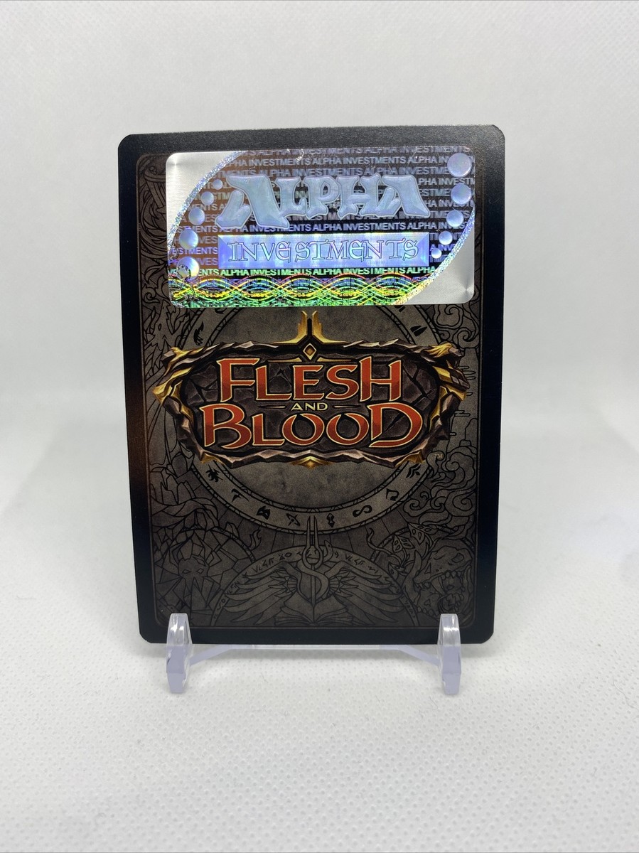 Flesh and Blood 1/1 Signed Card Alpha Investments 6.9 Anniversary