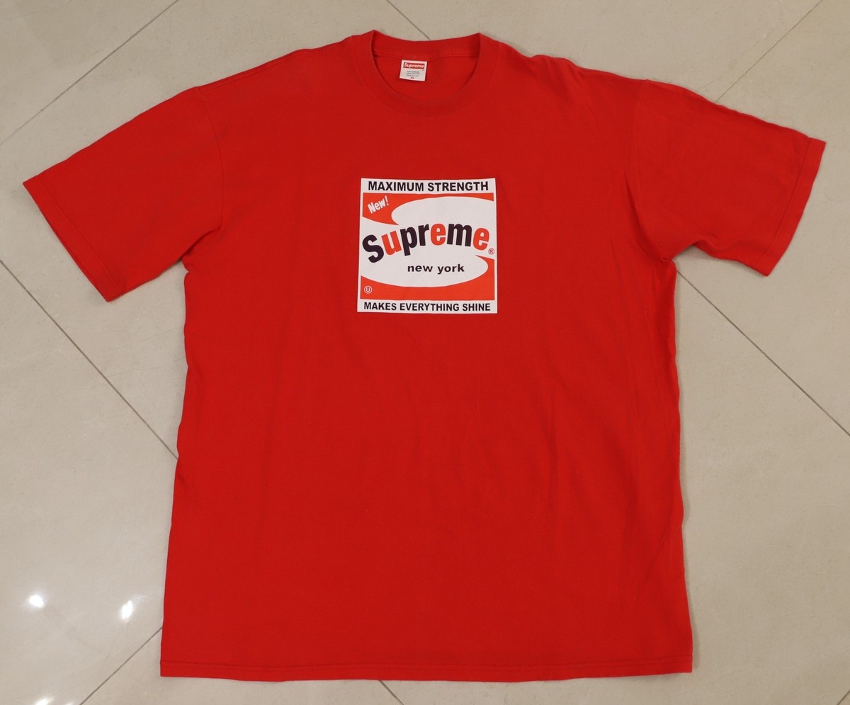 Supreme 2001 Andy Warhol Brillo Maximum Strength Tee T-shirt XL  