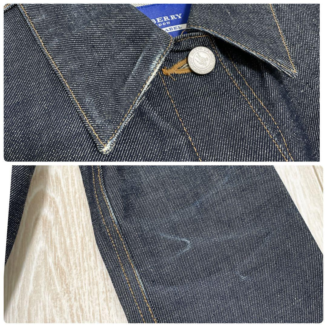 BURBERRY BLUE LABEL Denim Jacket Nova Check Size 38 USA XS/S