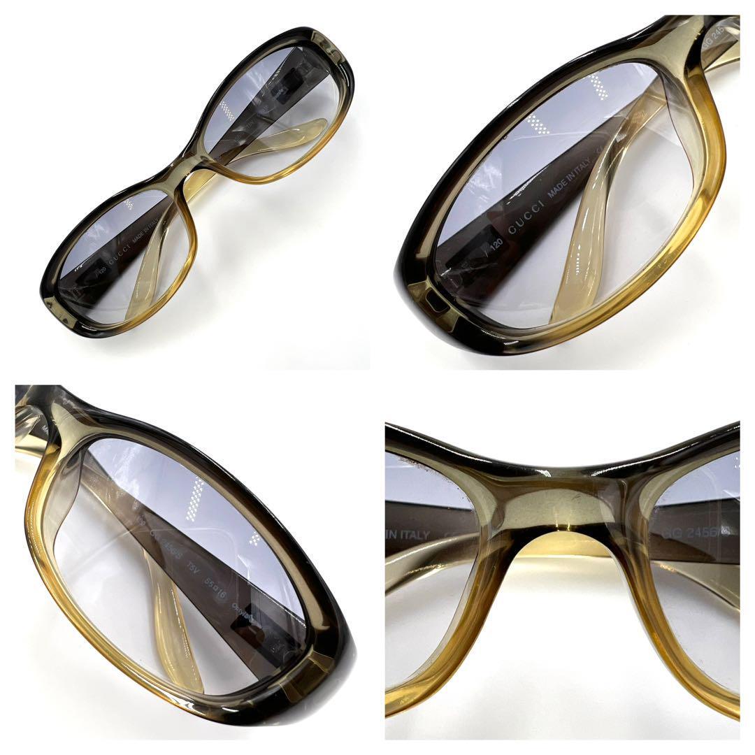 美品 GUCCI グッチ サングラス sunglasses GG2456 ケース GUCCI sunglasses glasses GG2456/S with G logo case Accessory