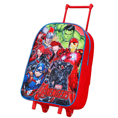 Marvel Avengers Trolley Case Foldable Deluxe Wheeled Red Kids