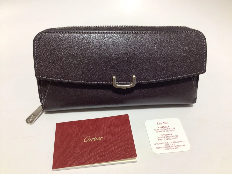 CARTERA CLUTCH LARGA CARTIER PARIS vintage para damas Foto 3 de 4
