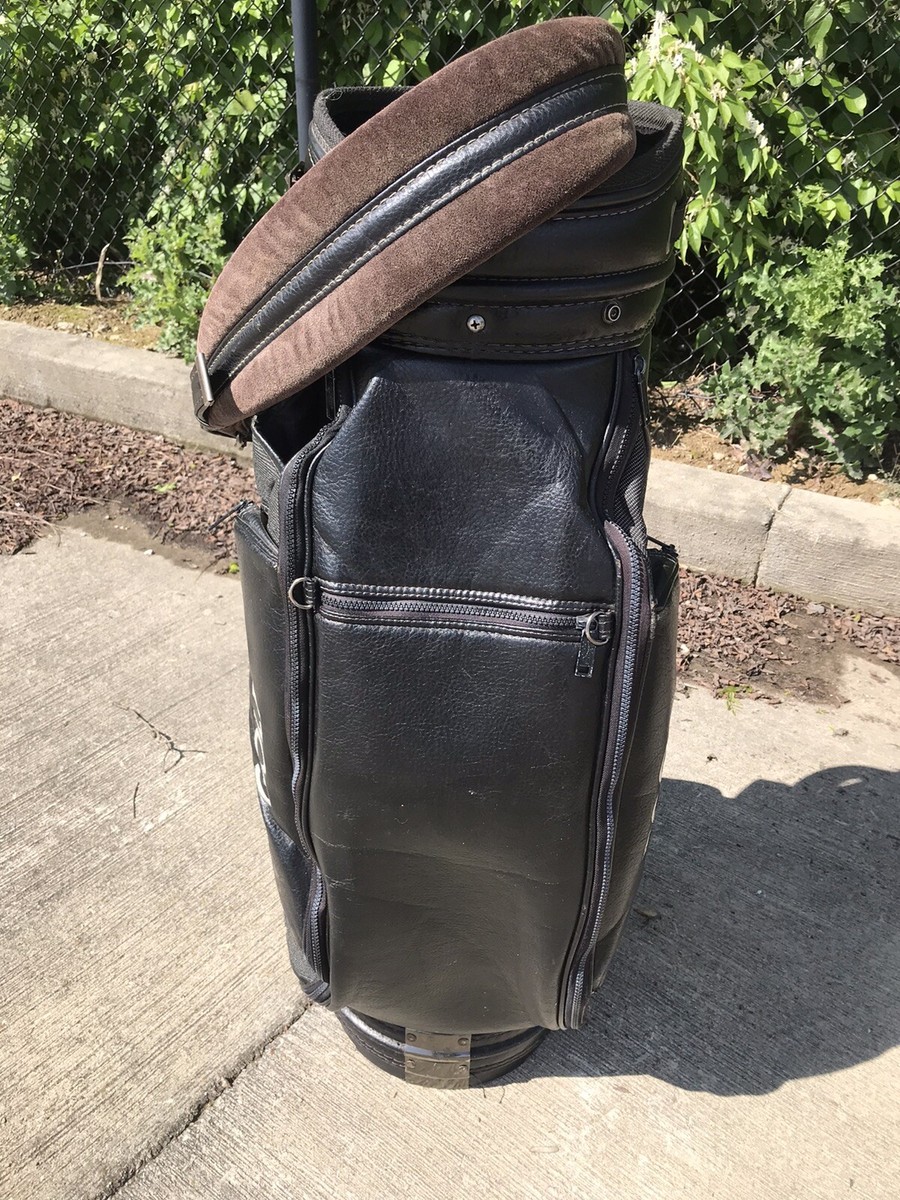 Callaway Big Bertha キャディバッグ 黒 Vintage Callaway Big Bertha Golf Cart bag Faux black leather