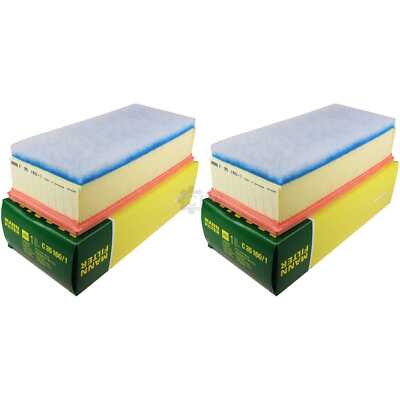 2x Original MANN-FILTER Luftfilter C 35 160/1 Air Filter