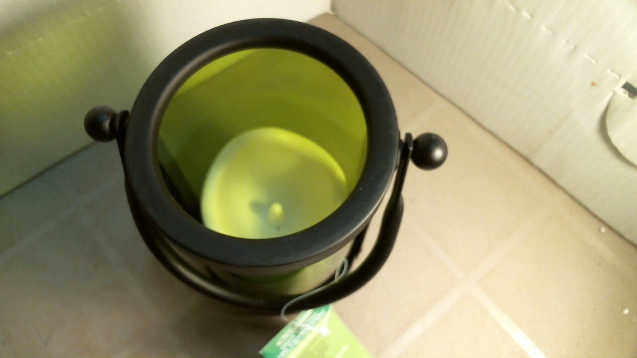 Smart Garden 84053-LC Green Glass Cylinder LED Candle Holder,  FREE SHIPPING
