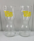 Vintage 1970s TAB Soda -Coca Cola -Collector Set Of 2 Hourglass Drinking Glasses