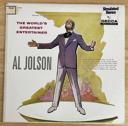 Al Jolson -- The World's Greatest Entertainer -- Decca/MCA -- MCA 2067