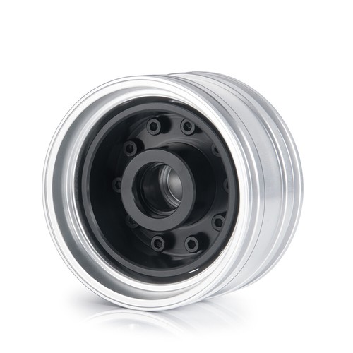 FLYXM Front Wheel Rims Hubs Wider Wheels for RC 1:14 Tamiya Tractor Truck Car - Picture 6 of 11