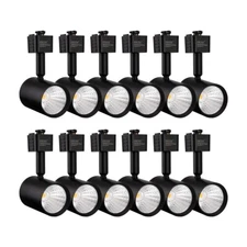 12 Pack LED Track Lighting Heads Compatible with Single Circuit J Type 4000K B