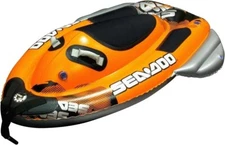 Sea-Doo Aquablast 1-Person 74” Inflatable Water Skiing Towable Boat Tube Rider