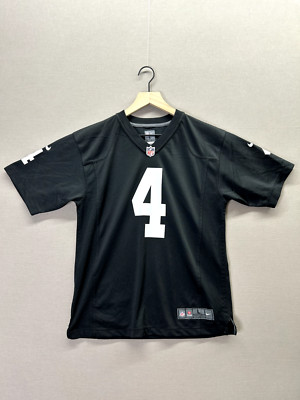 Nike Boys Kids Black Jerseys NFL Number 4 Short Sleeve V-Neck Size