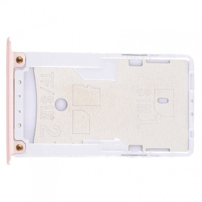 Sim-Fach Für Xiaomi Redmi 4X Adapter Micro Unterstützung Brieftasche SD Rosa