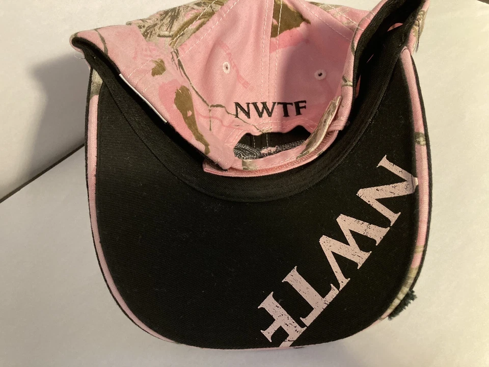NWTF Baseball Hat Cap Northwest Wildlife Turkey Federation Adjustable Camo PINK - Image 4 of 4