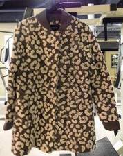 Thakoon Grey/white Print Coat, Textured, Size 2-4